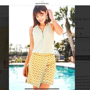 Spartina 449 Fringe Wrap Skort River Club Geo